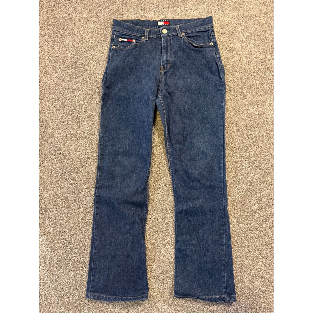 Tommy Jeans Women's Blue Denim Bootcut‎ Jeans Classic Fit Size 9
